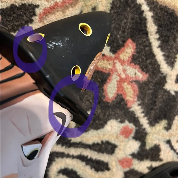 Vintage 10” Tall Witch Halloween Pottery Luminary - Picture 5 of 13